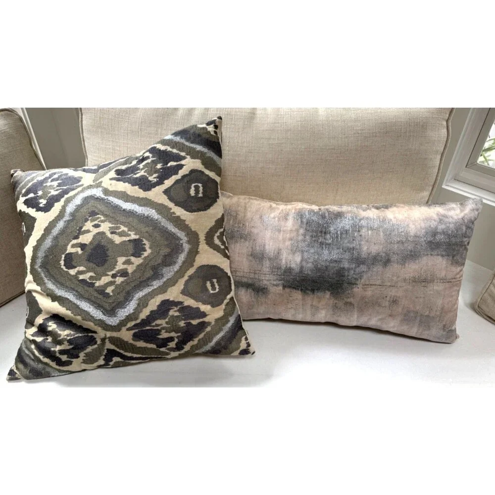 Callisto Home Decorative Lumbar Pillow with Feather Fill 24x14